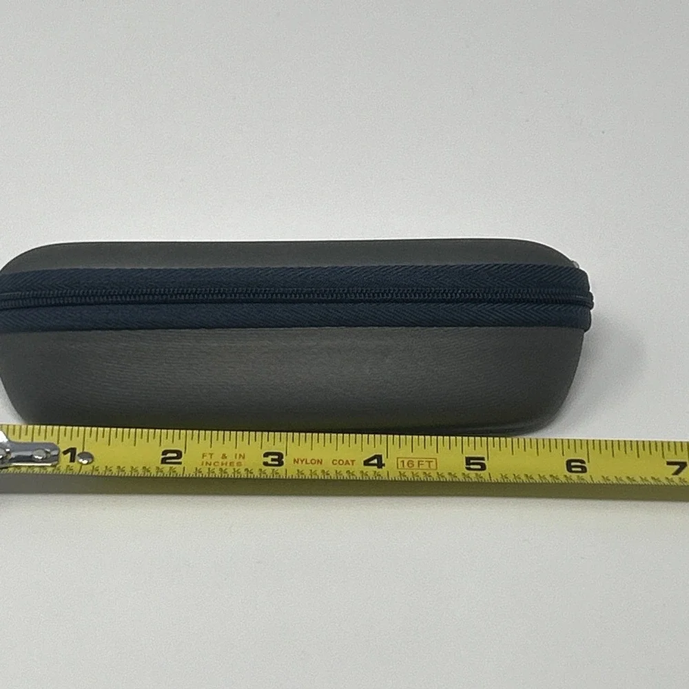 NEW Timex TMX Semi-Hard Gray Eyeglass Case Small & Thin Case Only